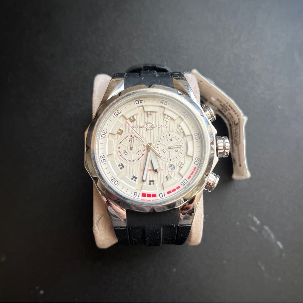 Officina Del Tempo  Sail Ii  45mm Chronograph  Os21  White Pearl Dial